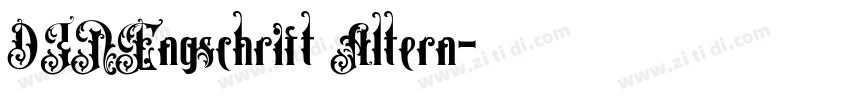 DINEngschrift Altern字体转换